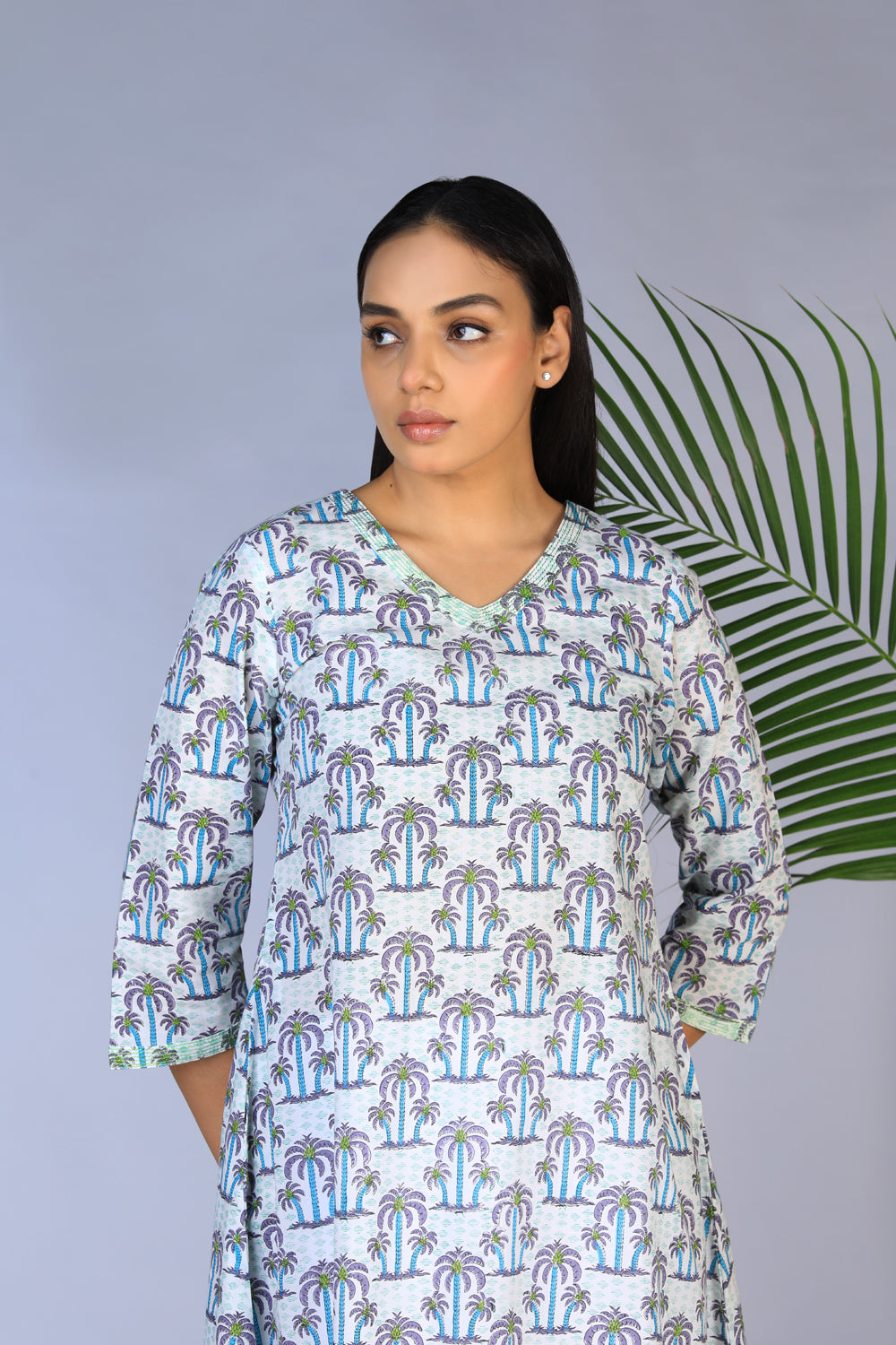 Image of Sanganeri Handblock printed Kurti