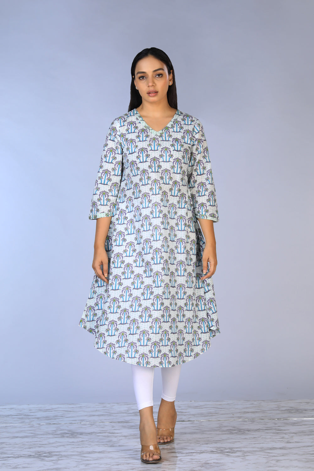 Collection of Handblock printed Kurti in a gallery layout