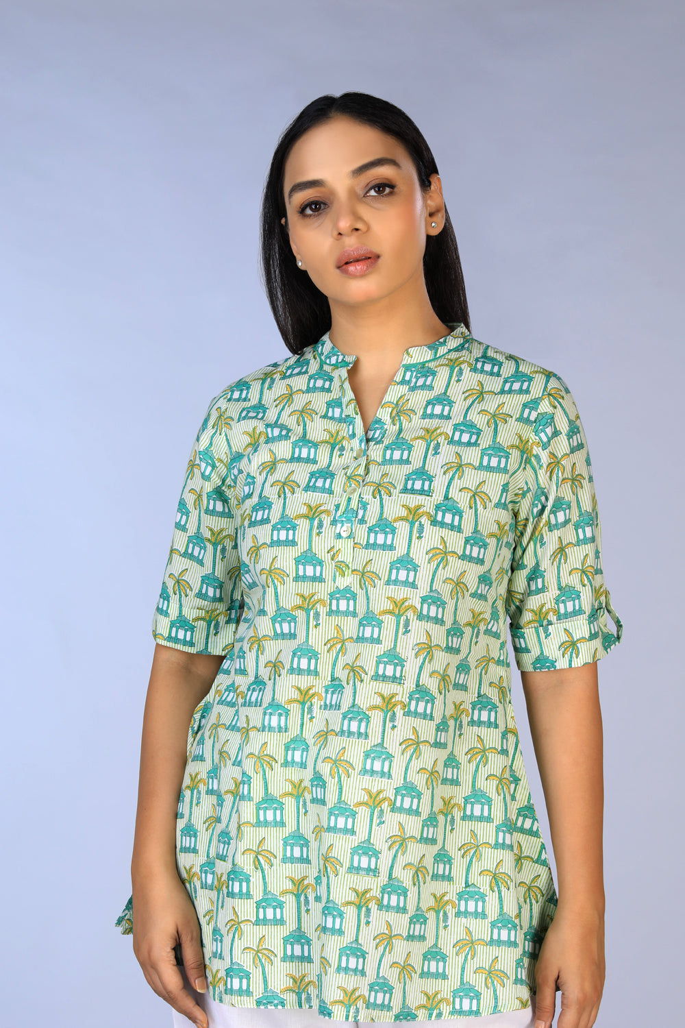 Handblock Printed short Kurti