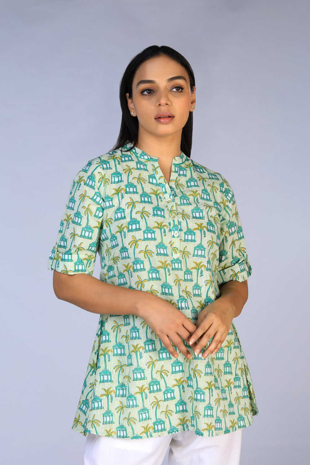 Handblock Printed short Kurti