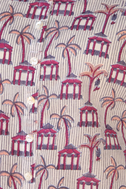 Image of Handblock printed A-line kurti