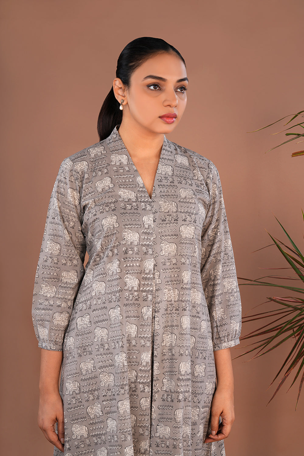 Image of Bagru Block Printed coordinated Kurta Set