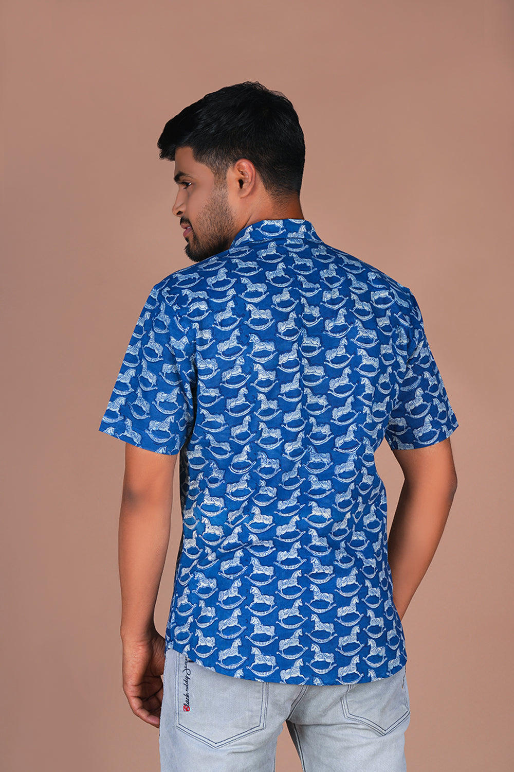Image of Indigo Blue Bagru Shirt
