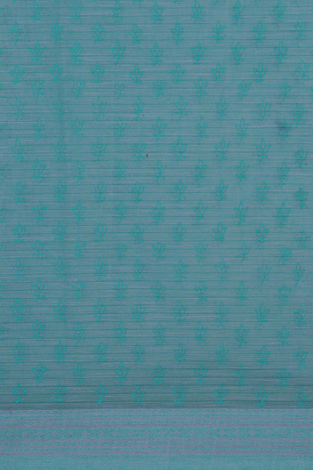 Image of Pink block printed south cotton saree