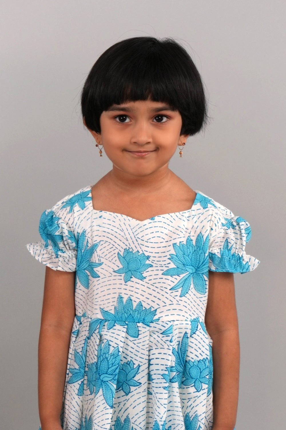 Image of Girls blockprinted frock