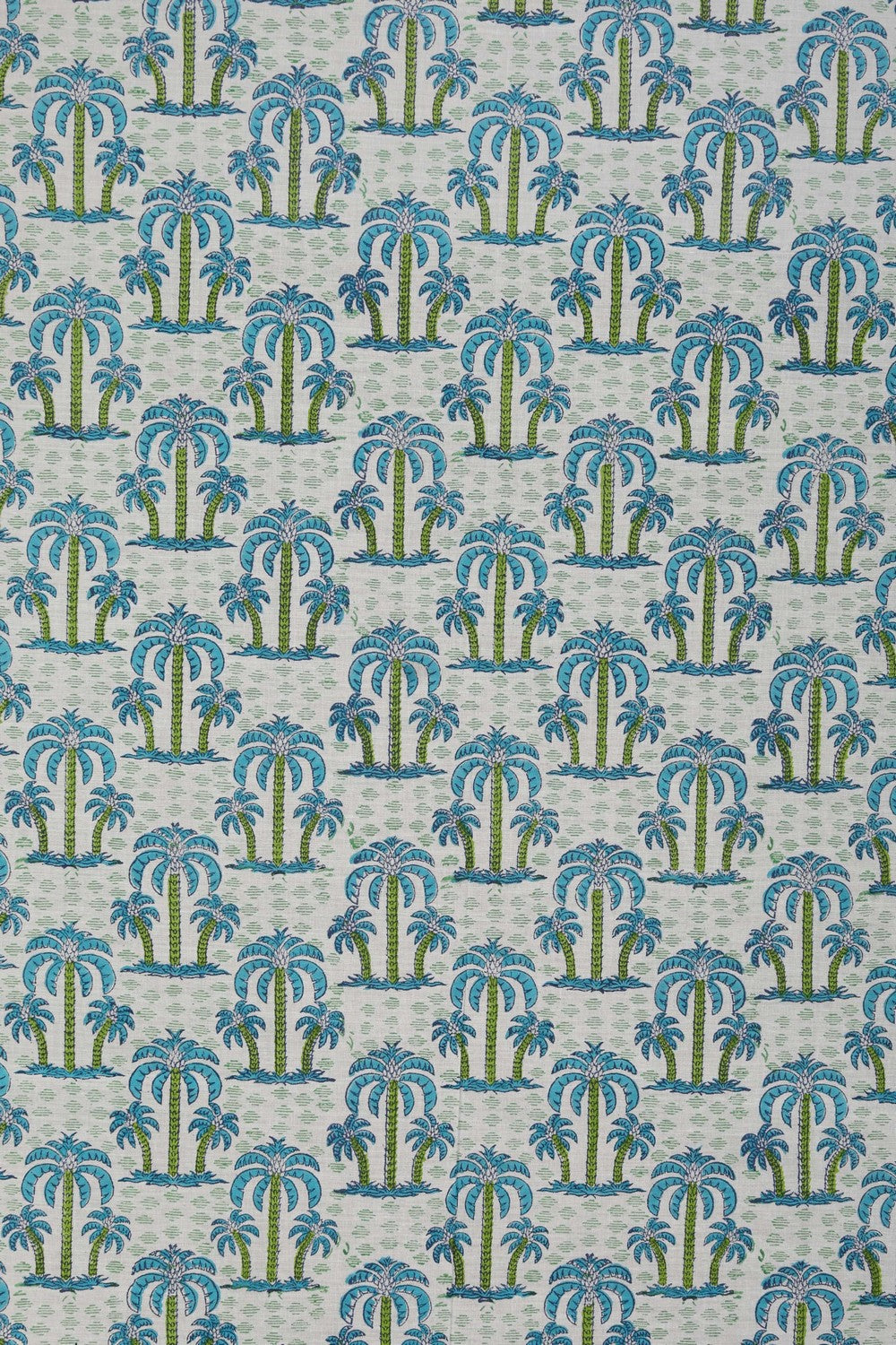 Image of Blue Sanganeri Hand Block Printed Saree