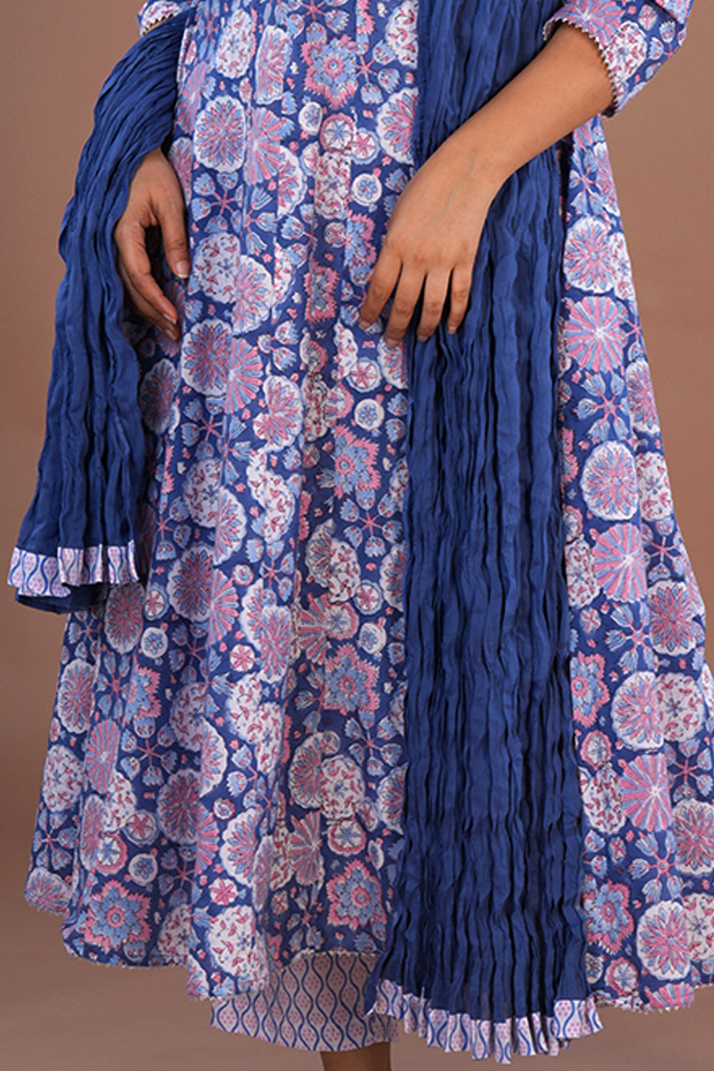 Image of Sanganeri Cotton block printed Set