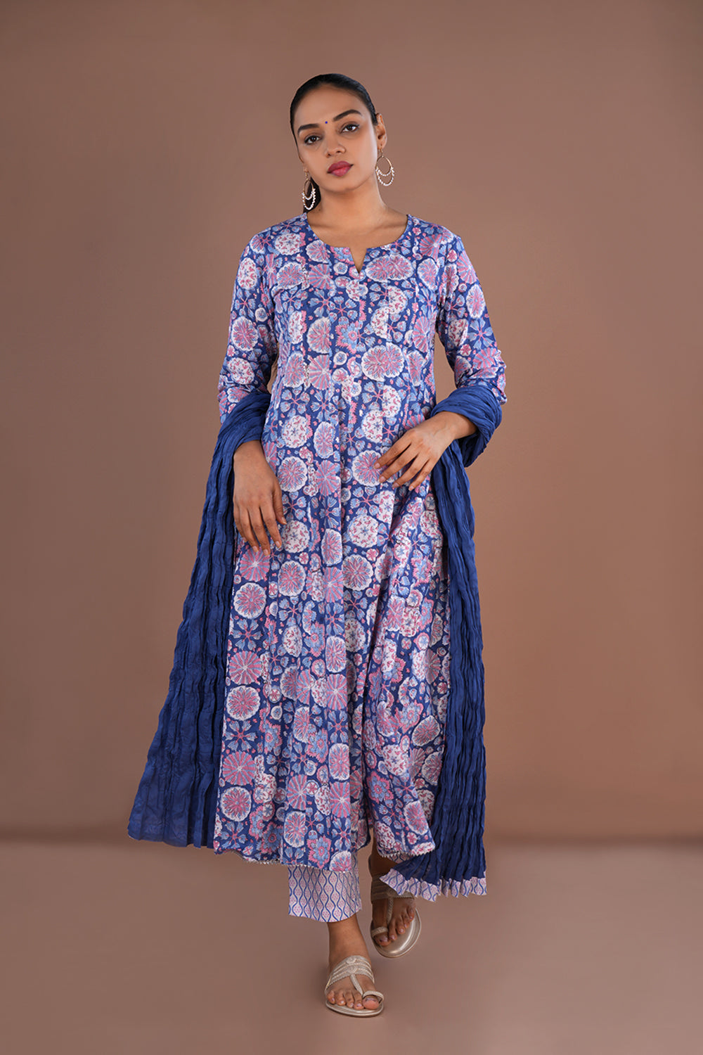 Image of Sanganeri Cotton block printed Set