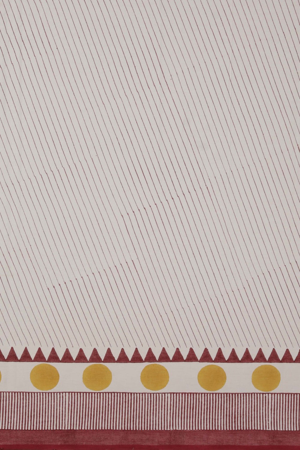 Mustard yellow sanganeri hand block printed saree.