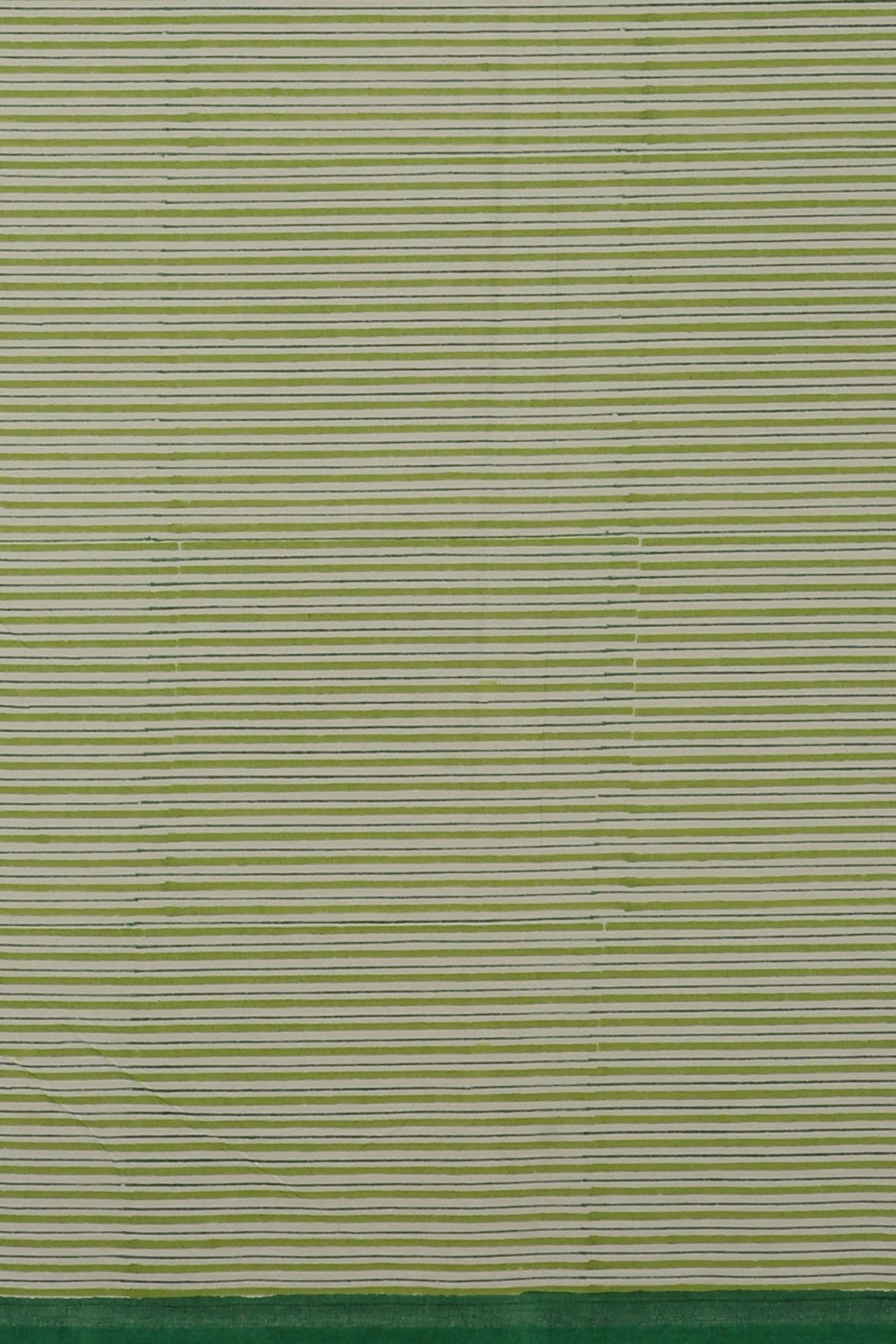 Image of Parrot Green Sanganeri Hand Block Printed cotton Saree