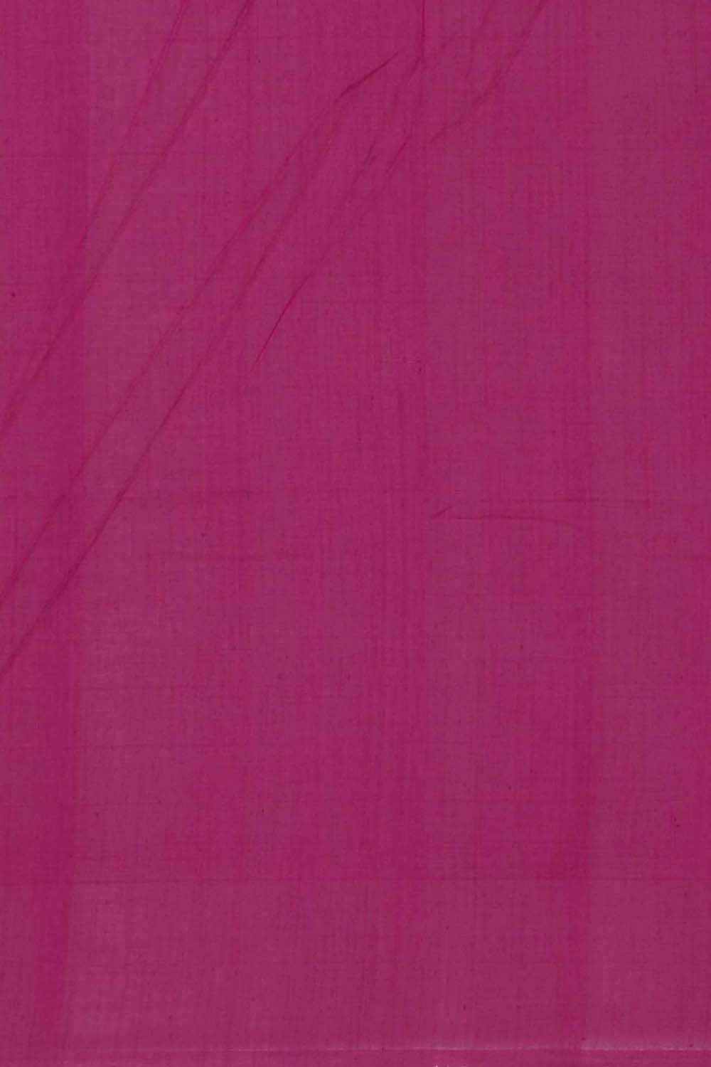 Image of Lotus pink Pochampally Cotton Ikat Saree