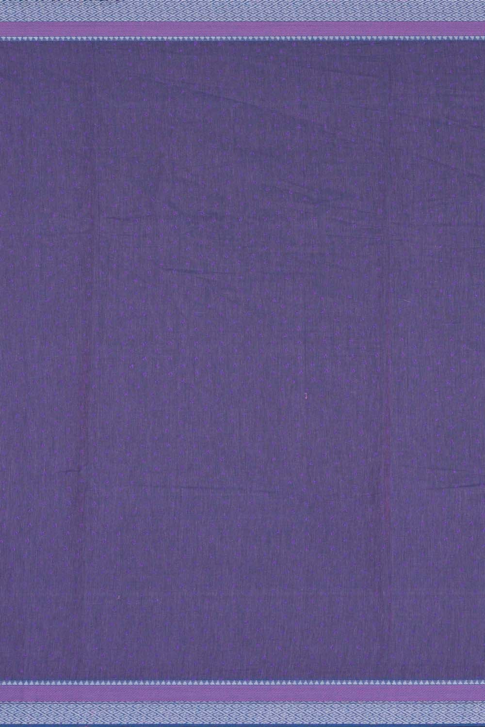 Image of Green with Purple traditional block printed south cotton saree