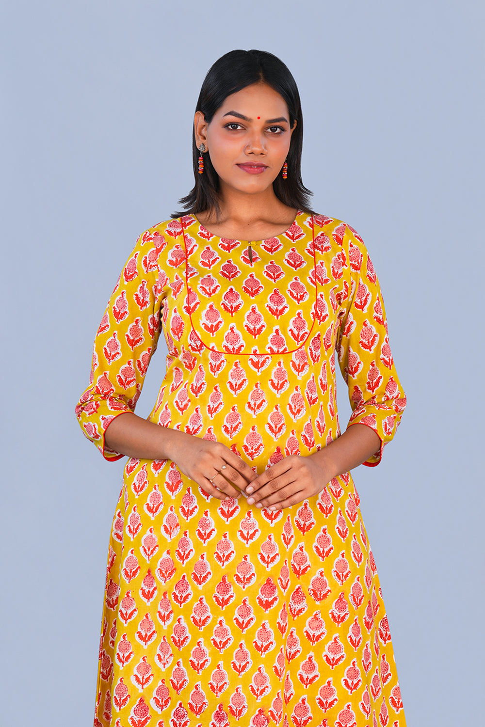 Image of Block printed cotton Kurti