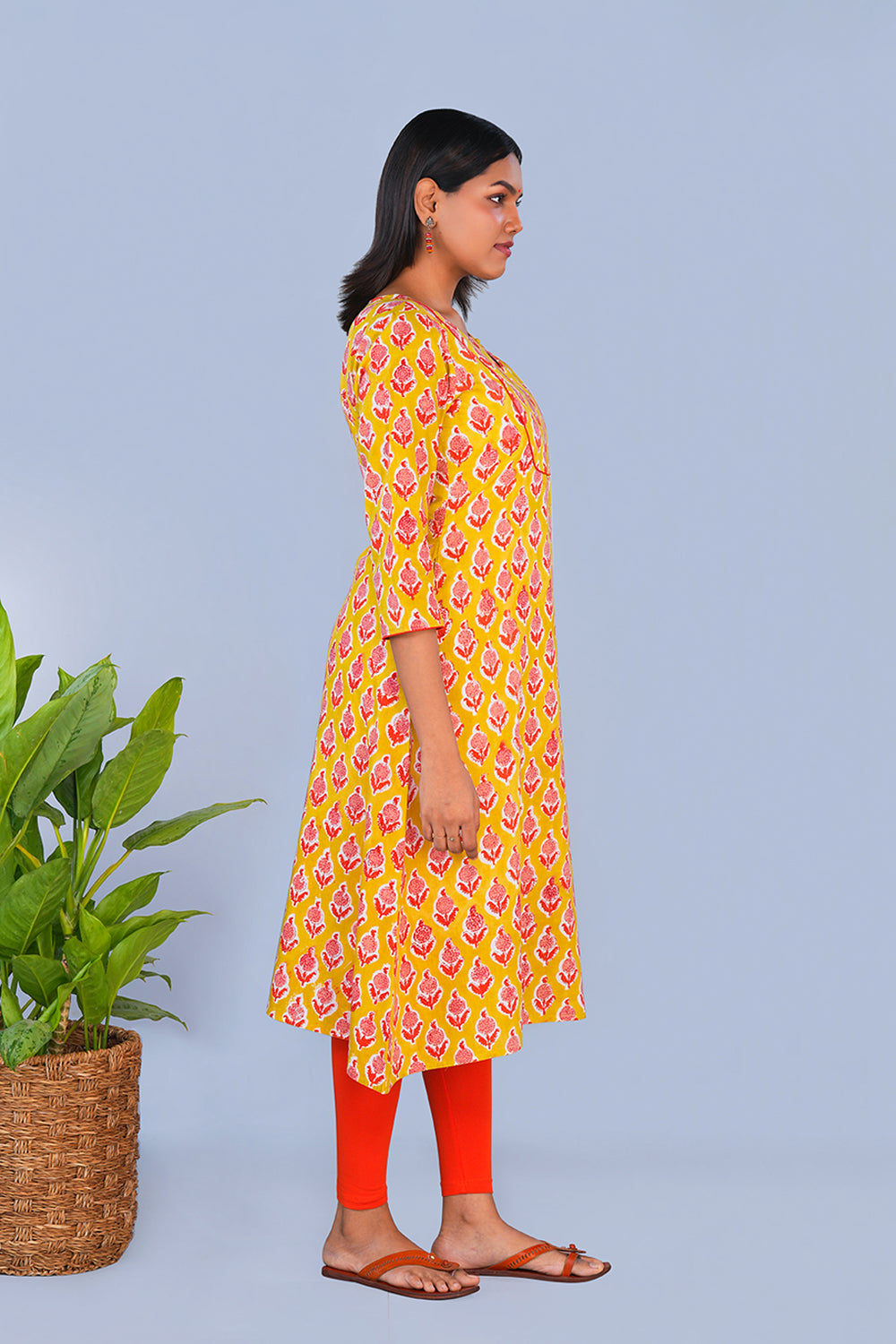 Image of Block printed cotton Kurti