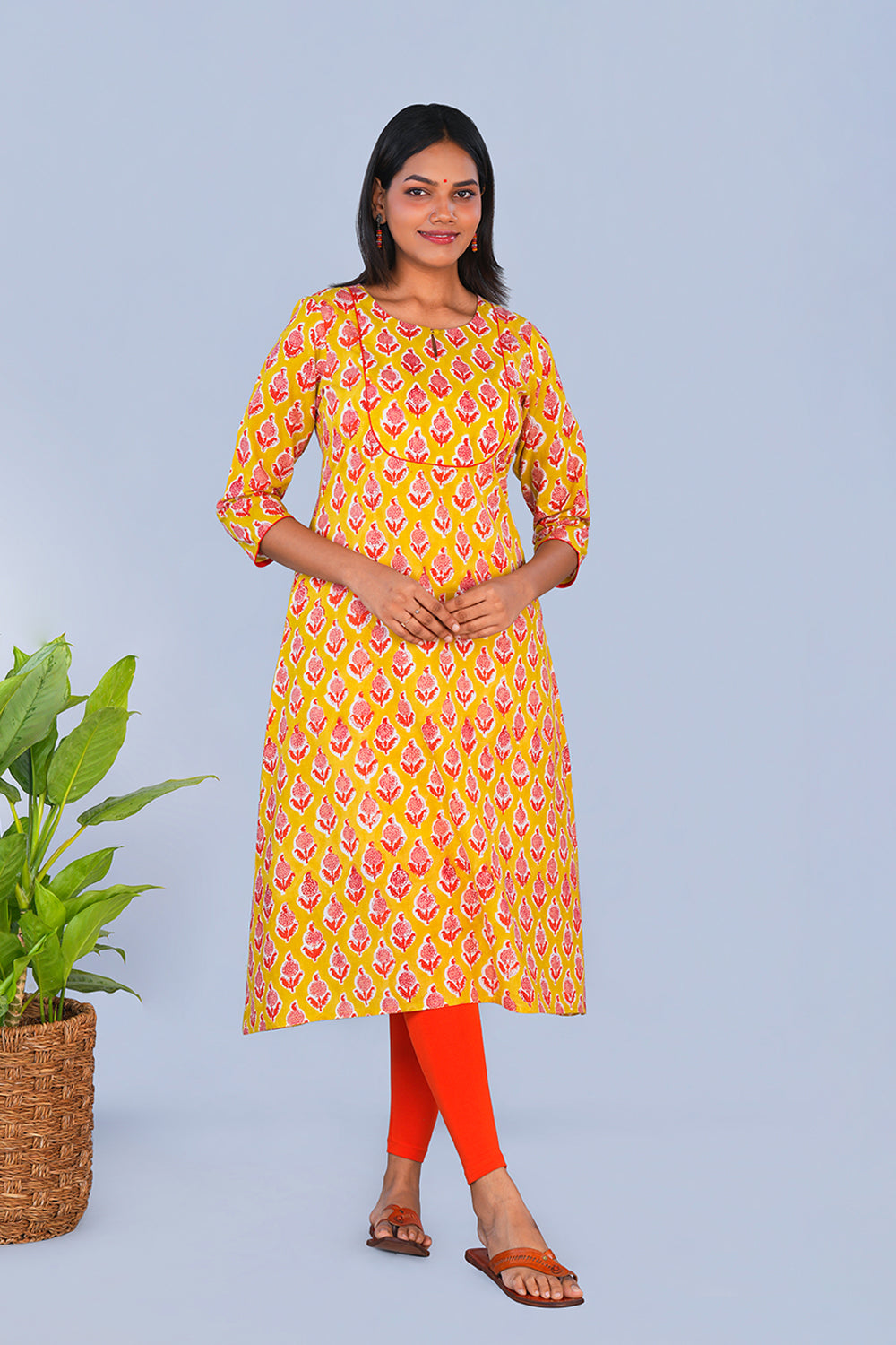 Image of Block printed cotton Kurti