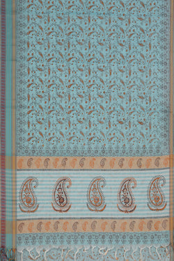 Image of Hand Block Printed Cotton Saree