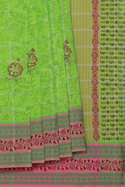 Collection of Hand block printed cotton saree in a gallery layout