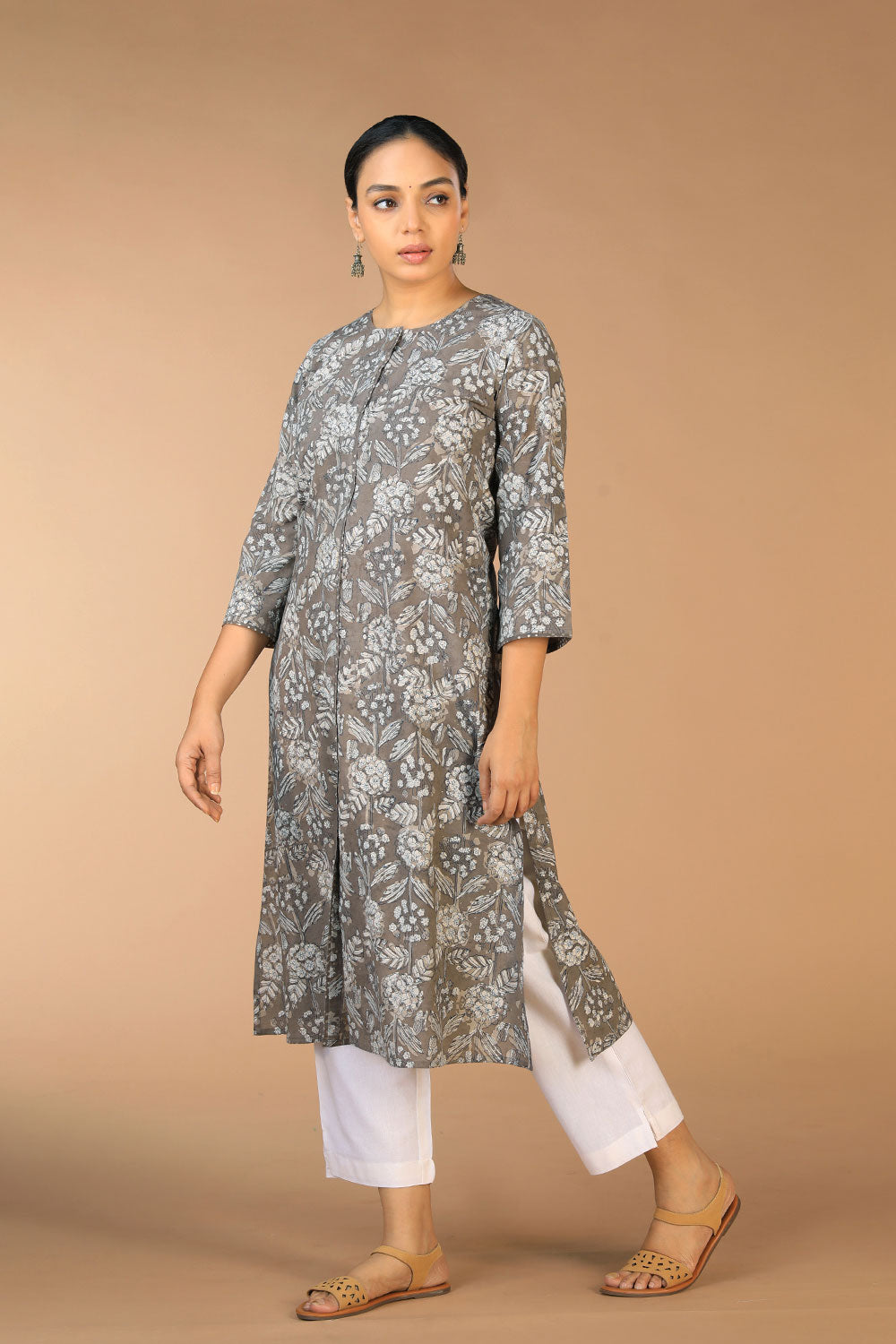 Collection of Cotton Bagru Block Printed Kurti in a gallery layout