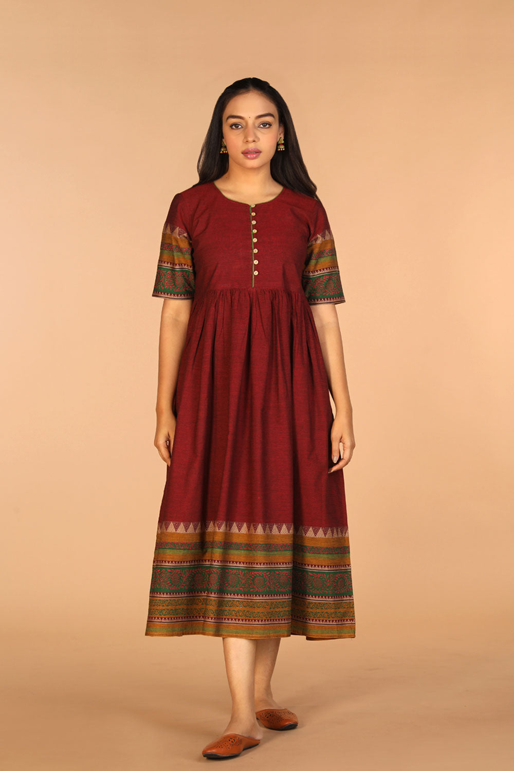 Collection of Woven ethnic dress in a gallery layout