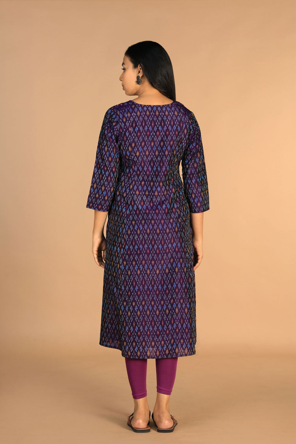 Handwoven Pochampally Silk Ikat Kurta