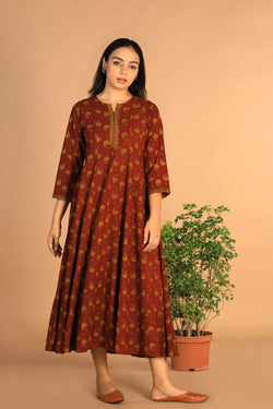 Collection of Panelled Cotton Bagh Kurti in a gallery layout