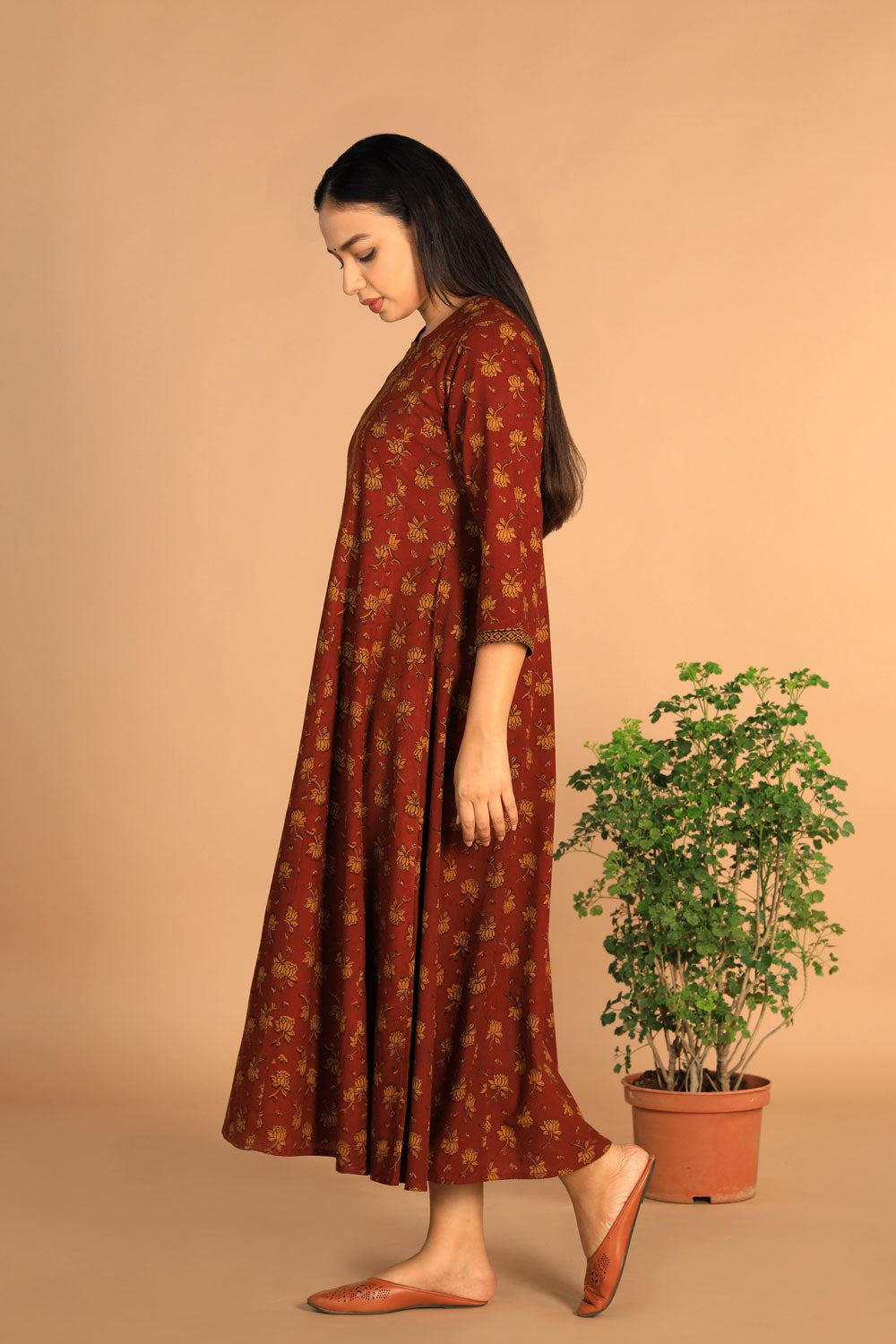 Collection of Panelled Cotton Bagh Kurti in a gallery layout