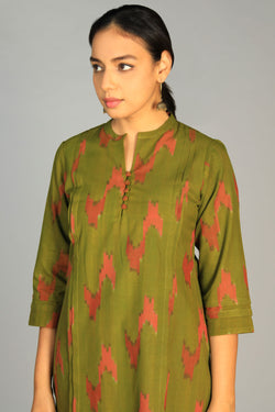 Image of Cotton Pochampally Ikat Kurti