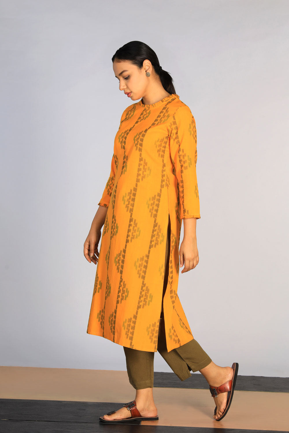 Cotton Pochampally Ikat Kurti