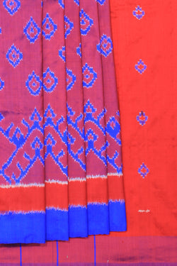 Collection of Pochampally Silk Ikat Saree in a gallery layout