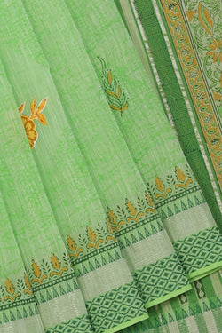 Image of Hand Block Printed South Cotton Saree