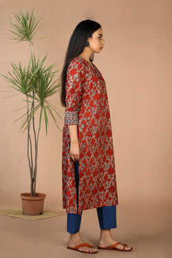 Collection of Kalamkari block printed kurta in a gallery layout