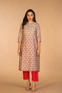 Collection of Festive A line kurti in a gallery layout