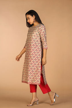 Collection of Festive A line kurti in a gallery layout