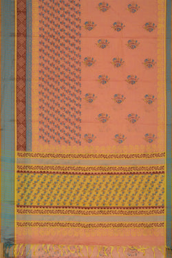 Collection of Hand block printed cotton saree in a gallery layout