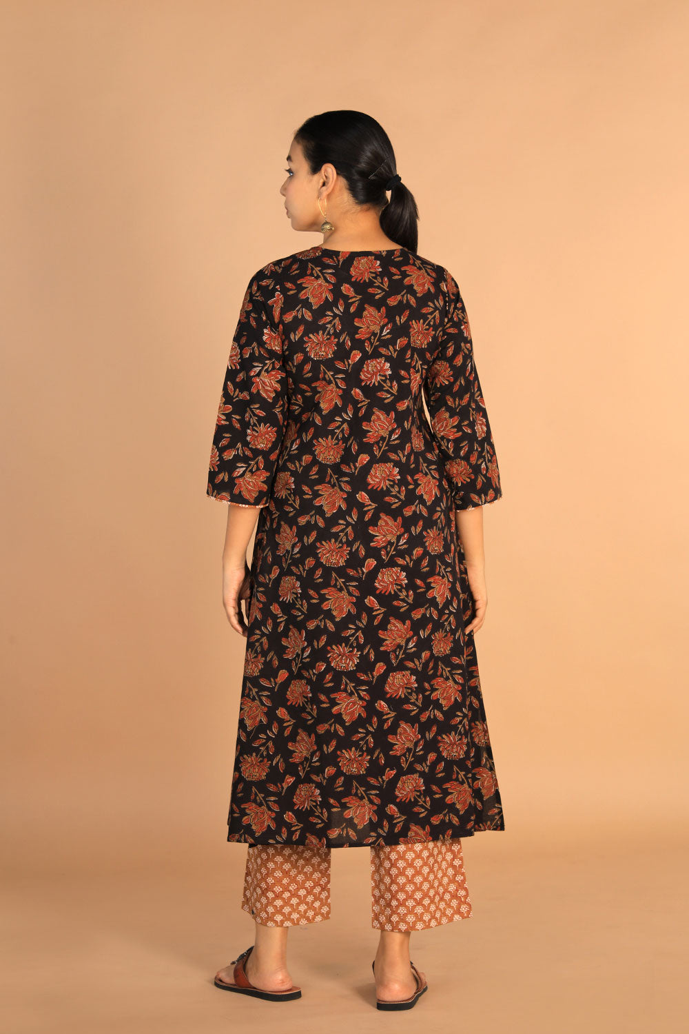 Collection of Cotton Bagru Kurti With Pant in a gallery layout