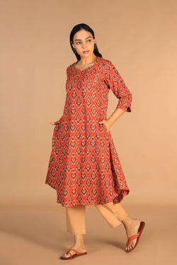 Image of Cotton Ikat Kurti