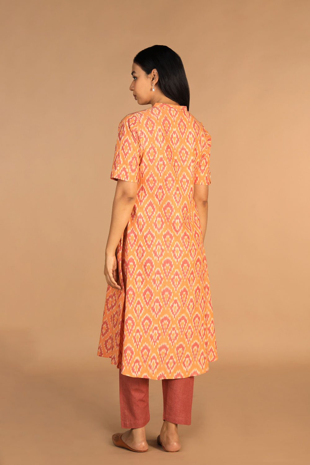 Collection of Cotton Ikat Kurti in a gallery layout