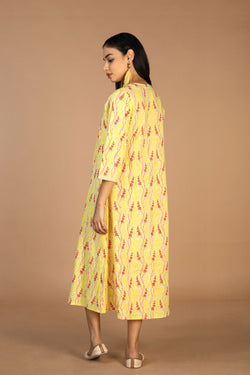 Collection of Blockprinted Cotton Dress in a gallery layout