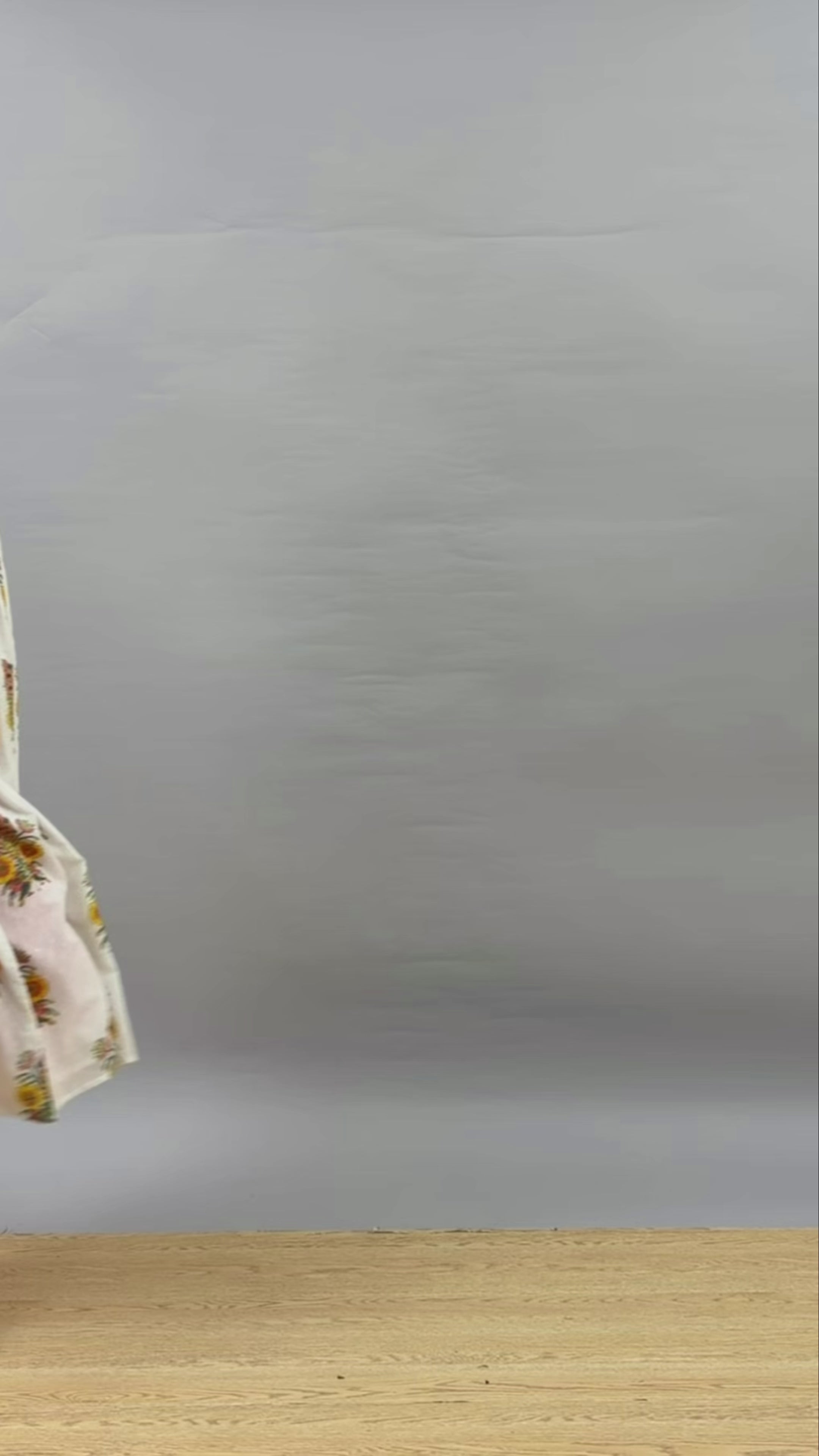 Image of Spring hued block printed cotton Kurti