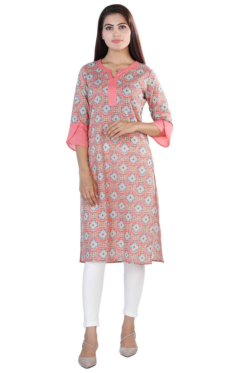 Collection of Printed cotton cambric kurti. in a gallery layout