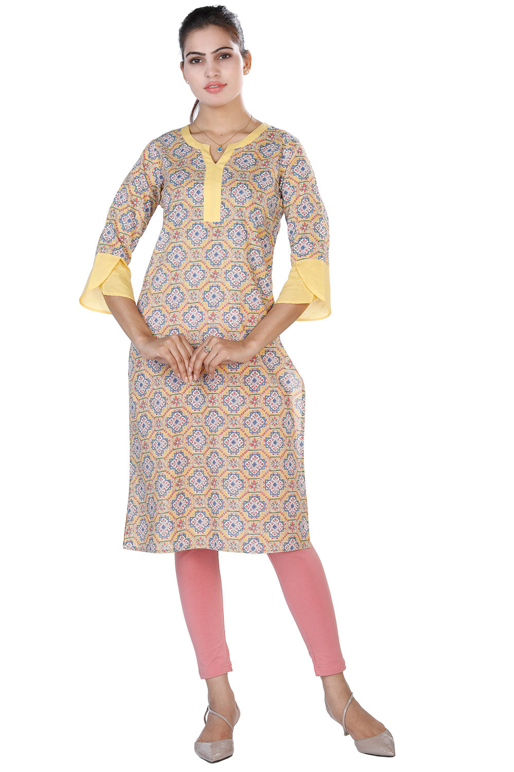 Collection of Printed cotton cambric kurti. in a gallery layout