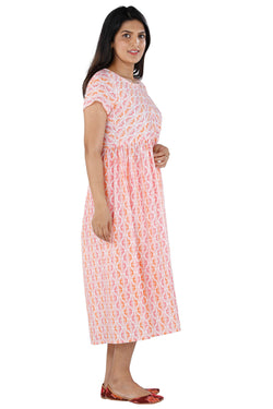 Image of Fresh & summery printed cotton long Kurti