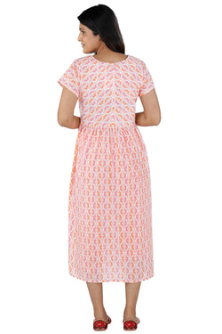 Image of Fresh & summery printed cotton long Kurti