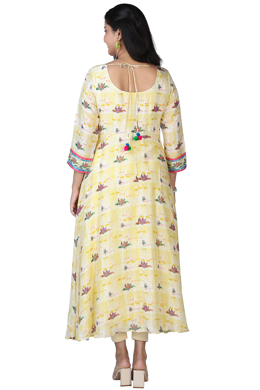 Digital printed long ethnic kurti.