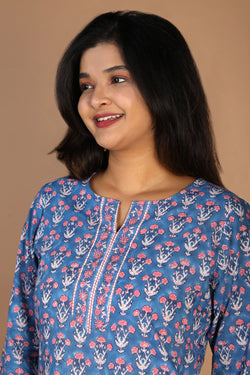 Collection of Block printed cotton kurti in a gallery layout