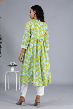 Collection of Handblock printed kurti in a gallery layout