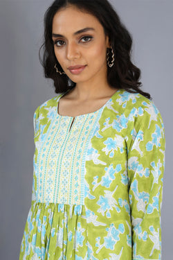 Collection of Handblock printed kurti in a gallery layout