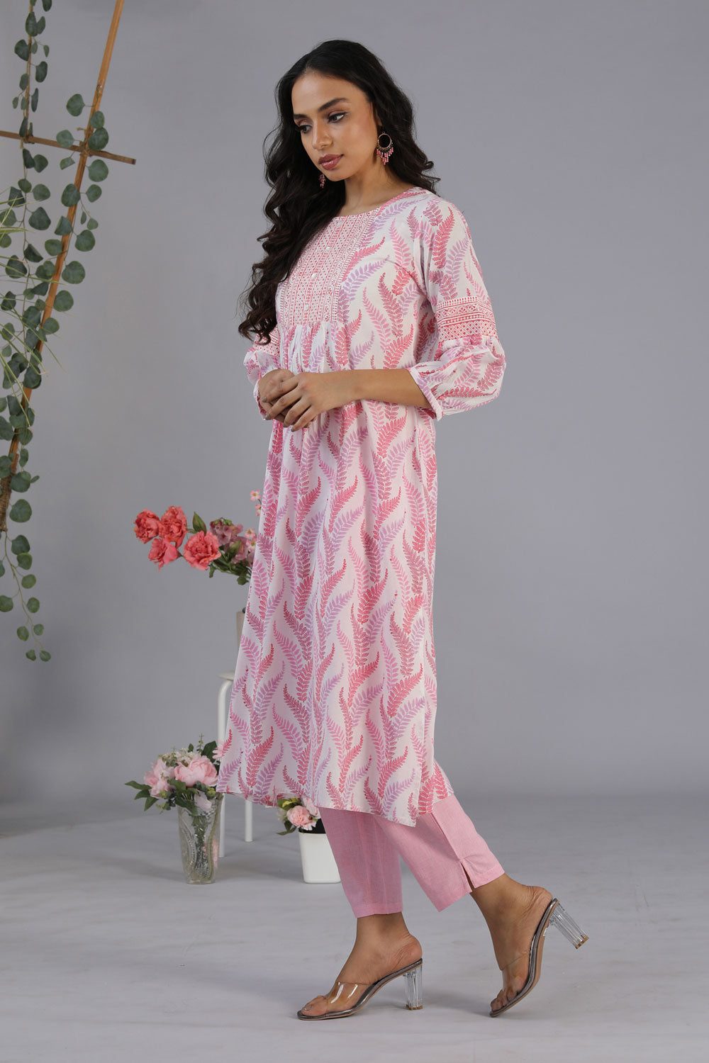 Collection of Block Printed Cotton Kurti in a gallery layout