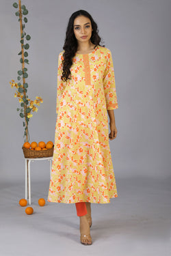 Collection of Handblock Printed Kurti in a gallery layout