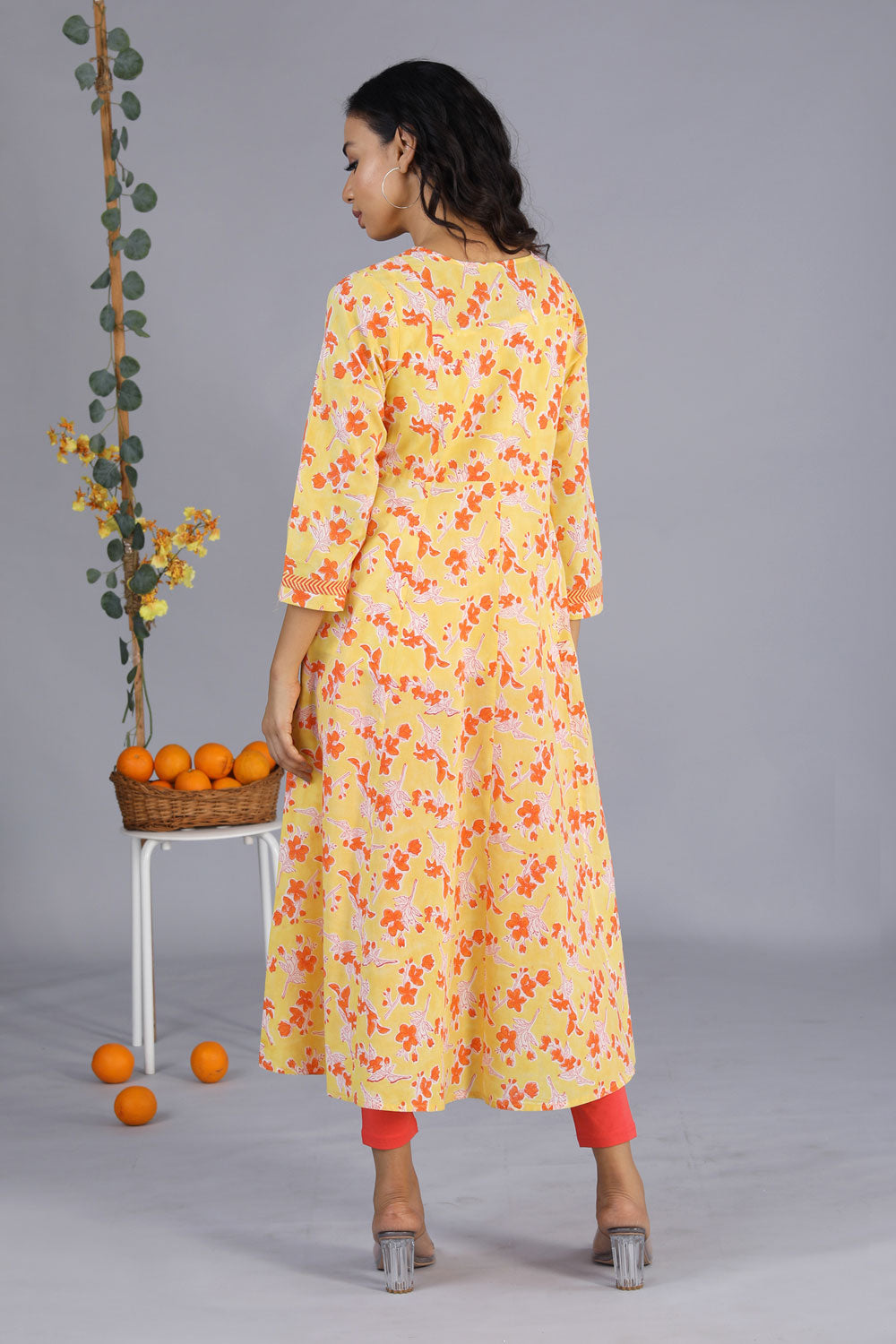 Collection of Handblock Printed Kurti in a gallery layout